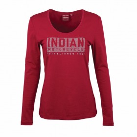 Womens Indian Long Sleeved Logo Stud Tee