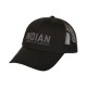 Indian Chain Stitch Emblem Cap Black