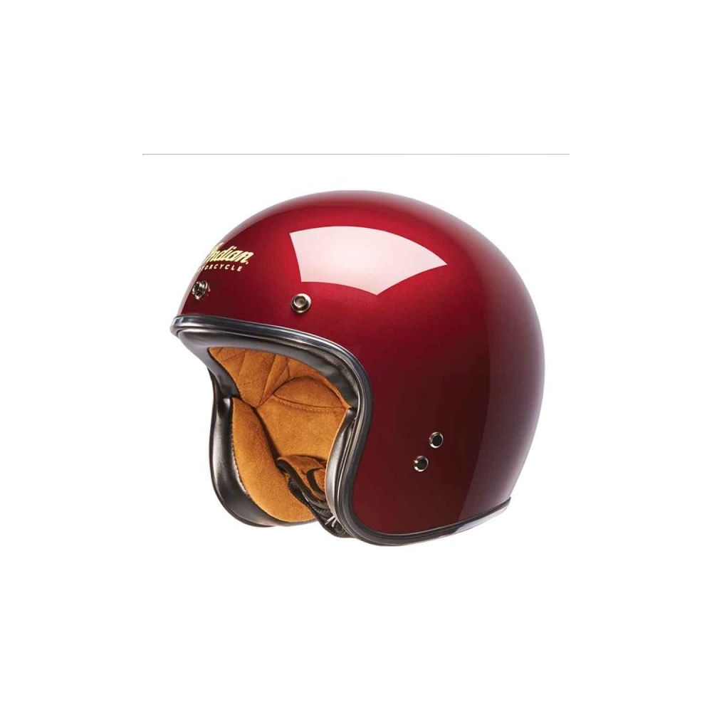 Indian Retro Open Face Crash Helmet RED Freedom Motorcycles
