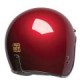 Indian Retro Open Face Crash Helmet RED