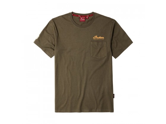 Indian Motorcycle Men's Hendee Khaki T-Shirt