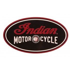 Indian Motorcycle Script Logo Metal Sign