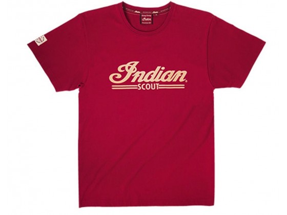 Men's Indian Scout Logo Red T-Shirt Men's Indian Scout Logo Red T-Shirt