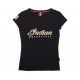 Ladies Indian V-Neck Ecru Logo T-Shirt