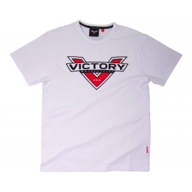 Men's Victory Logo Colour Badge T-Shirt - White