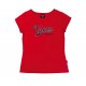 Women's Victory Script Logo red Black Crew Neck TEE