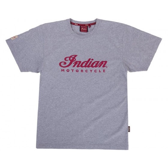 Men's Indian Marl Grey Logo T-Shirt