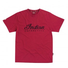 Men's Indian Short Sleeve Red Logo Tee
