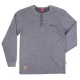 Men's Indian Waffle Henley Long Sleeve T-Shirt Men's Indian Waffle Henley Long Sleeve T-Shirt