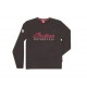 Men's Indian Black Long Sleeve Logo TEE