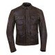 Men's Indian Benjamin Brown Leather Jacket