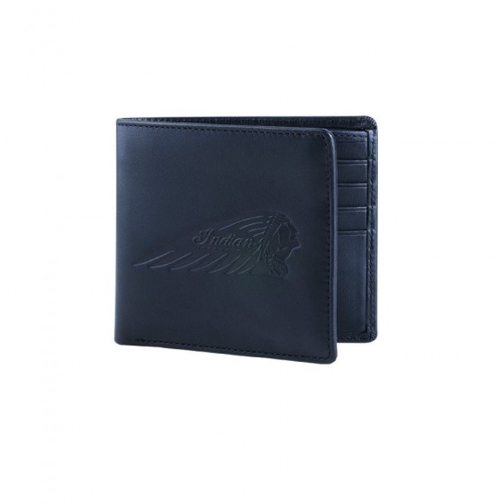 Indian Bi-Fold Black Leather Wallet