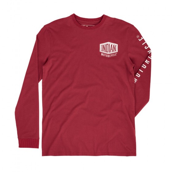 Men's Indian Long Sleeved Shield Logo Shirt