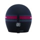 Indian Matte Stripe Open Crash Helmet