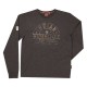 Men's Indian Motorcycle Long Sleeved Charcoal Marl T-Shirt Men's Indian Motorcycle Long Sleeved Charcoal Marl T-Shirt